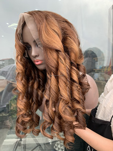 Paquete de cabello Remy Vietnamluxury, rizos hinchables de alta calidad, cabello virgen dibujado doble, estilo de rizos Pissy de Vietnam - Product Image 2