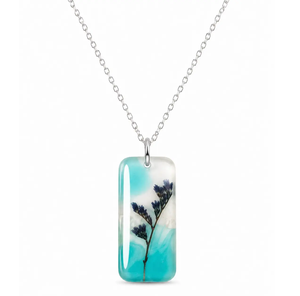 Colgante de resina rectangular personalizado para fiestas, joyería elegante para fiestas para niñas y mujeres a un precio económico. - Product Image 1