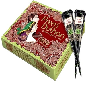 Plantilla para Tatuajes Temporales, Pasta Prem Dulhan para Mehndi, Conos de Henna Natural, Crema de Henna para Pintar el Cuerpo - Product Image 5