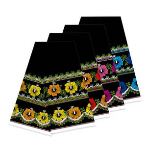 Falda Tribal Polinesia Bordada Personalizada al por Mayor para Mujer, Falda Midi con Estampado Floral de Pohnpei, Cintura Elástica, Casual, Tallas Grandes - Product Image 5