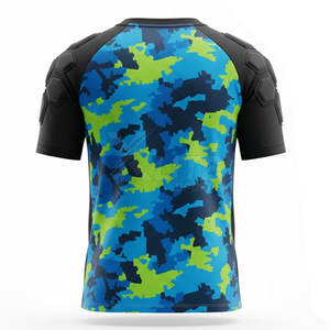 Nuevo Estilo, Venta al Por Mayor, Logotipo Personalizado, Talla Grande, Jersey de Portero de Manga Corta 100% Poliéster, Transpirable y Duradero - Product Image 2