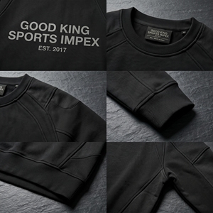 เสื้อสเวตเชิ้ตผู้ชายทรงปกติ คอวี ผ้าฝ้ายฟลีซ 400 กรัม ถักทอสำหรับฤดูหนาว ขายส่ง ปักโลโก้ด้านหน้า สวมหัว สไตล์ลำลอง - Product Image 5