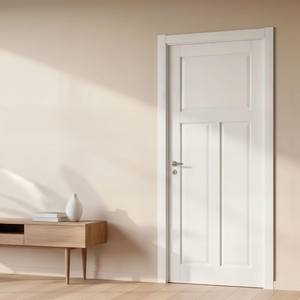 Puertas de Madera Maciza de Estilo Americano Contemporáneo, Resistentes al Agua, para Entrada Principal, Habitaciones, Baños, Apartamentos y Oficinas - Product Image 3