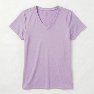 Camiseta Deportiva de Verano para Mujer, Cuello en V, Logotipo Personalizado Impreso, Suave, para Gimnasio y Entrenamiento, Venta al Por Mayor de Fábrica - Product Image 1