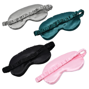 100% Mulberry Silk Knitted Breathable Sleep <b>Mask</b> Custom Design With Elastic Band 22MM Reusable <b>Eye</b> <b>Masks</b> Deep Sleeping <b>Masks</b> - Product Image 2