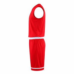 Ensemble d'uniformes de basket-ball personnalisés pour hommes, maillot sans manches respirant et à séchage rapide et short, tenue de sport d'entraînement pour équipe - Product Image 3