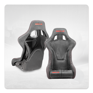 Silla de juego Apex FRP Alcantara Racing Seat, asiento ergonómico tipo bucket para configuración de simulación de carreras, muebles premium para Esports. - Product Image 3