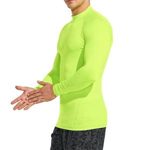 Camiseta de Compresión Unisex de Manga Larga, Gris y Negro, con Paneles de Malla, Secado Rápido, Transpirable, Ecológica, Antibacteriana - Product Image 2