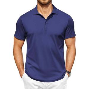 Chemises polo de golf personnalisées pour hommes, manches courtes, vêtements de sport légers et respirants pour hommes - Product Image 1