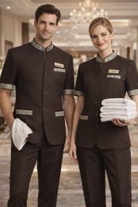 Chaquetas de Chef Profesionales Unisex Vesbhusha, 100% Poliéster, Estampado Digital, Manga Larga, Corte Regular, para Uso en Restaurantes y Bares - Product Image 5