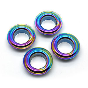 OEM 2026 Ojales Redondos de Metal de Hierro de Alta Calidad, Duraderos, Color Arcoíris, Sin Níquel, para Bolsos y Prendas - Product Image 2
