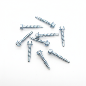 Hex Washer Head Self Drilling <b>Screws</b> TEK <b>Galvanized</b> Zinc Plated Carbon Steel Vietnam Manufacturer Class 4.8 6.8 PDC Inch Coarse - Product Image 1