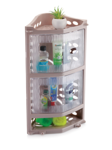 Estante de Esquina para Baño Montado en la Pared, Organizador de Ducha de 4 Niveles, Soporte de Exhibición Independiente para Baño - Product Image 4