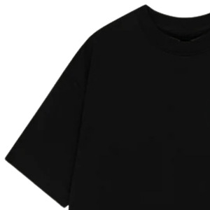 T-shirt pour homme en coton 100% brodé de qualité supérieure, 230g, couleur noir jais, confortable, décontracté, streetwear, tee-shirt doux et respirant - Product Image 4