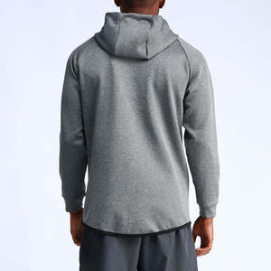 Performance Stretch Muscle Fit Hoodie Lightweight Hooded Tee Quick Dry Gym Activewear <b>Mens</b> Workout & Sport Training Hoodies - Product Image 4