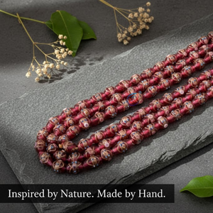 Cuentas de Vidrio Rojas Hechas a Mano, Hilo de 8 Pulgadas |   Cuentas Decorativas Hechas a Mano con Múltiples Formas Estilo Boda |   Cuentas Mixtas para Joyería y Manualidades DIY - Product Image 4