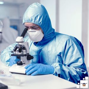 Paquete de 25 monos SMS desechables Unisex azules, ropa de trabajo Industrial grande para limpiar pintura, trajes de protección corporal transpirables - Product Image 6