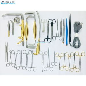 Stainless Steel Hand Tool Spatulas, Tweezers and <b>Pliers</b> <b>Set</b> of 76 Pieces - Product Image 1