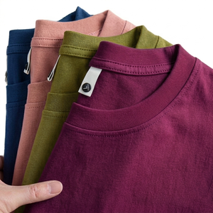 Camiseta de Algodón Premium para Hombre, Estilo Nuevo, Tacto Suave, Tejido Transpirable, Prenda Informal de Moda, Ropa de Calle de Verano, Venta al Por Mayor - Product Image 1