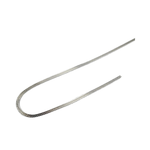 Plata 925 Collar de cadena doble plana Diseño Joyería Fábrica al por mayor en Tailandia - Product Image 1