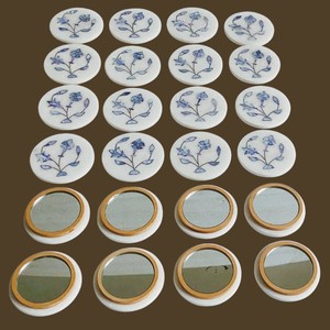 กระจกพกพาหินอ่อนสีขาว งานแฮนด์เมด กระจกขนาดเล็กพกพาสะดวก ของขวัญสุดหรู คุณภาพส่งออก ขายส่งจำนวนมาก - Product Image 3