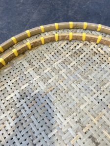 Agricultural Products Round Handmade Serving Smoked Bamboo and Drying <b>Trays</b> for Farm Produce Reusable Food and Herbs - Product Image 3