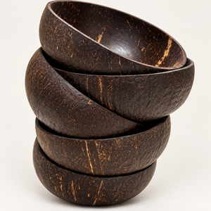 Tazón de Cáscara de Coco Orgánico para Servir Alimentos / Producto Ecológico Hecho a Mano para Comer / Solución Sin Plástico / Ms. Alina - Product Image 3