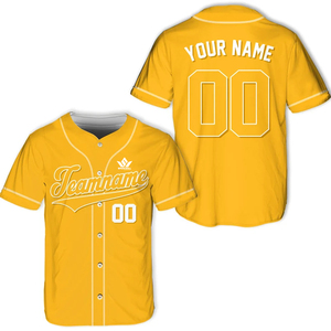 Maillot de baseball personnalisé avec nom d'équipe 00, impression sublimée, unisexe, manches courtes, respirant, en polyester, vêtements pour adultes, toutes saisons - Product Image 6