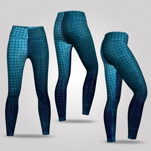 Leggings d'équitation noirs taille haute pour femme, longueur intégrale, avec bande latérale et imprimé cheval par sublimation, haute qualité - Product Image 2