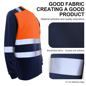 Camisa Reflectante de Alta Visibilidad con Diseño de Manga Larga para Protección en el Trabajo Industrial - Product Image 5