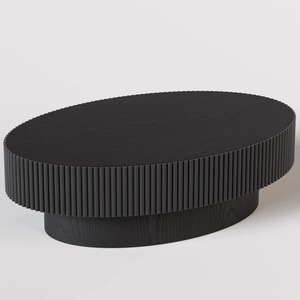โต๊ะกาแฟไม้ทรงรีทันสมัย ดีไซน์มินิมอล เฟอร์นิเจอร์ห้องนั่งเล่นทำมือ - Product Image 5