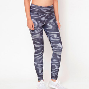 Leggings Deportivos de Cintura Alta para Mujer, Tejido Elástico, Protección UV, Ecológicos, para Todas las Temporadas, con Spandex - Product Image 6
