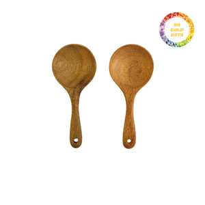 Cuchara de madera hecha a mano con tallado de hojas y flores, material ecológico, ideal para tiendas de regalos, venta al por mayor. - Product Image 5