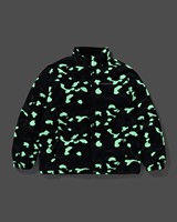 Veste matelassée unisexe éco-responsable style streetwear à imprimé camouflage, coupe-vent avec fermeture éclair, col montant, manteau d'hiver décontracté