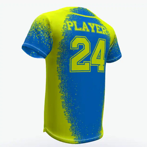 Maillot de baseball sportif décontracté personnalisé, très demandé, avec logo sur mesure, respirant, antibactérien, séchage rapide, uniforme OEM - Product Image 2