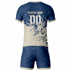 Uniforme de Fútbol Personalizado para Equipo, Conjunto de Camiseta y Pantalones Cortos, Impresión por Sublimación, Malla Transpirable de Secado Rápido, Servicio OEM - Product Image 3