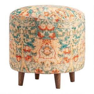 Luxury Handcrafted Round Minimalist Movable Wooden Stool for Living Room - Product Image 6