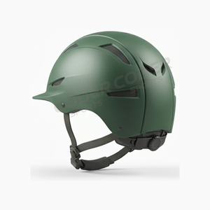 Casco de Equitación Profesional con Carcasa de Fibra, Tela de Terciopelo, Cuero Sintético Multicolor, Cierre de Hebilla para Hombre, Casco Deportivo de Polo - Product Image 6