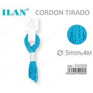 Cordon Turquoise Ilan Cordon Tirado 5mmx4M pour l'artisanat - Product Image 1
