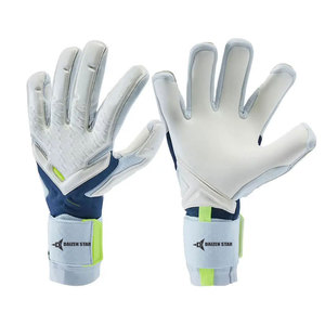 Daizen Star Football Goalkeeper Sports Gloves Wrist Length Latex High Lightweight Breathable Casual Design White Blue Green - Product Image 1