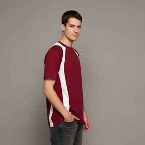 Nouveau T-shirt Homme Ample 100% Coton Personnalisé Bicolore Uni Coupe Oversize 2026 avec Impression Numérique Personnalisée Logo Streetwear - Product Image 5