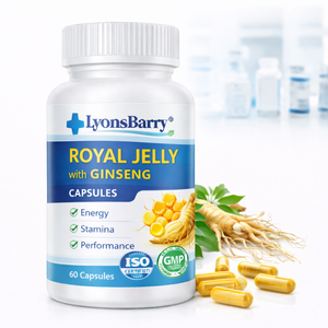 Gelée royale avec ginseng en capsules – Complément énergétique pour la performance et l'endurance – Fabricant OEM GMP pour l'exportation - Product Image 1