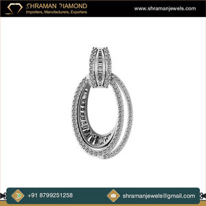 Oferta Especial SHRAMAN DIAMOND - Colgante de Plata 925 con Doble Círculo Geométrico, Chapado en Oro, Estilo Vintage, Lujoso y Brillante para Mujer - Product Image 4