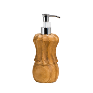 Ensemble de lavage des mains en teck de luxe ARTERRA, distributeur de savon liquide moderne et durable, facile à nettoyer, imperméable, écologique, pour hôtels - Product Image 1