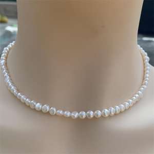 Collar de Perlas Personalizable de Estilo Europeo Americano, Temperamento de Nicho, Sin Colisión, el Favorito de los Bloggers de Internet - Product Image 3