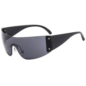 Wholesale <b>Sunglasses</b> Fashion One Piece Frameless Women's Outdoor Sports <b>Sunglasses</b> - Product Image 5
