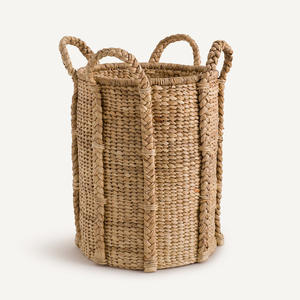 Panier en jacinthe d'eau tressé à la main pour l'organisation et le rangement de la cuisine, paniers de rangement en gros - Product Image 3