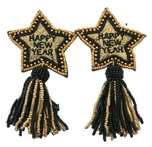 Pendientes de diseño de bordado de estrellas multicolores para mujer, joyería religiosa Unisex, Popular para bodas, fiestas, regalos - Product Image 1