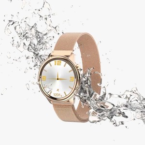 สมาร์ทวอทช์สแตนเลสผู้หญิงสุดหรู F80 F7เทรนด์ใหม่ IP67ควบคุมจากระยะไกลตรวจวัดอัตราการเต้นของหัวใจเตือนการโทร - Product Image 4