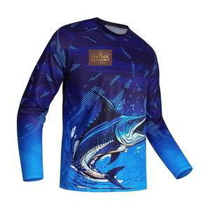 T-shirt de pêche confortable en polyester 100% à étiquette privée, respirant, prix abordable, pour hommes, fabriqué au Pakistan - Product Image 1